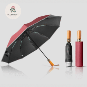 Ô Gấp 3 Tự Động Cán Gỗ Cao Cấp –  OD04