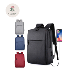 Balo Laptop Tối Giản Chống Thấm, Tích Hợp Cổng Sạc USB